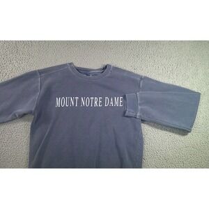 Comfort Colors Mount Notre Dame Sweatshirt Men Small Graphic Retro VTG
